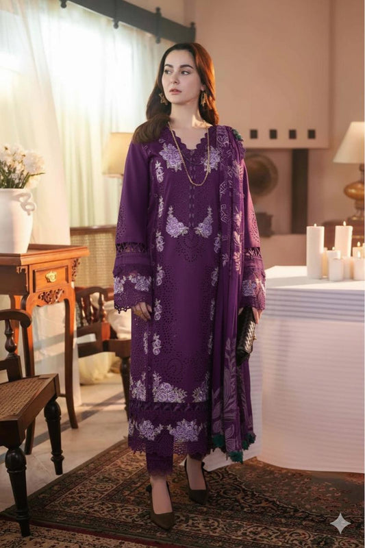 Embroidery Lawn 3 Pcs D-13