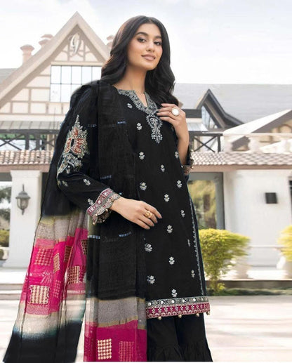 Embroidery Lawn 3 Pcs D-14