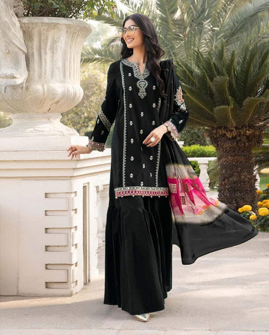 Embroidery Lawn 3 Pcs D-14