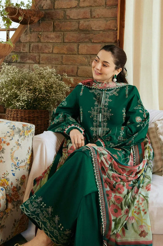 Embroidery Lawn 3 Pcs D-21
