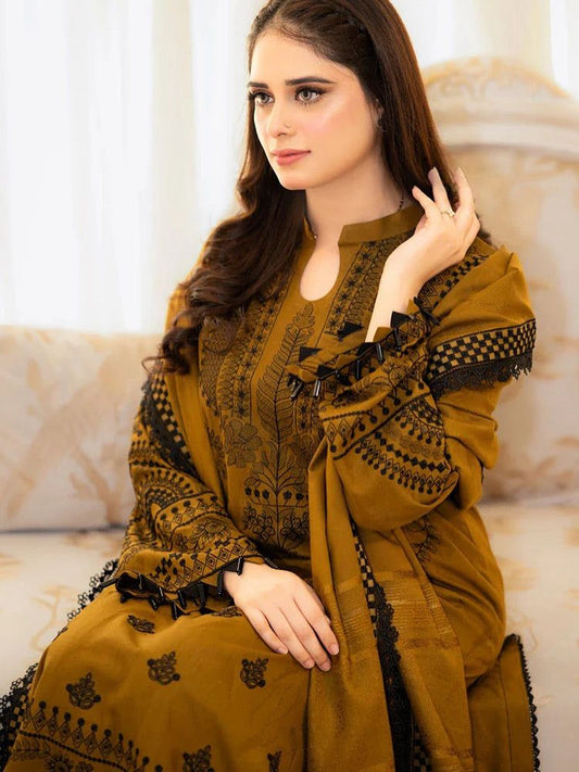 Embroidery Lawn 3 Pcs D-22