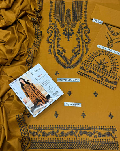 Embroidery Lawn 3 Pcs D-22