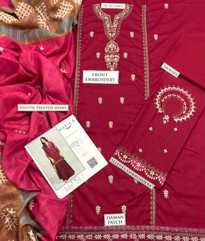 Embroidery Lawn 3 Pcs D-23