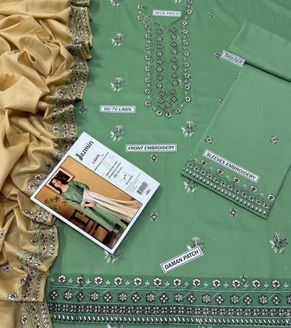 Embroidery Lawn 3 Pcs D-25