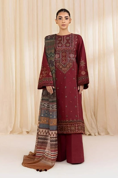 Embroidery Lawn 3 Pcs D-34