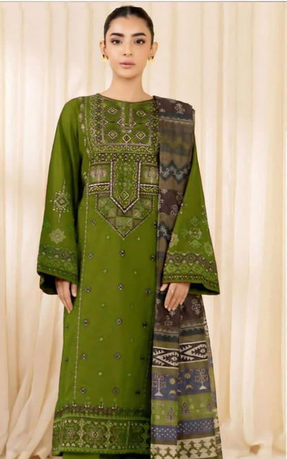 Embroidery Lawn 3 Pcs D-38