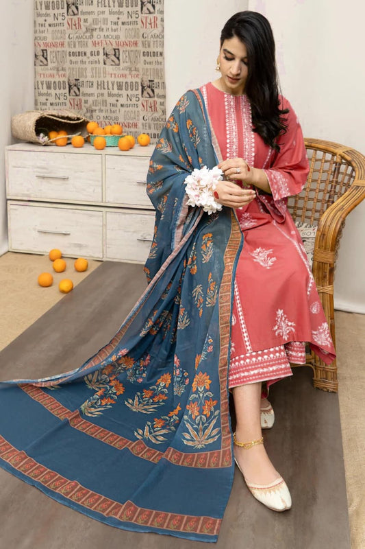 Embroidery Lawn 3 Pcs D-42