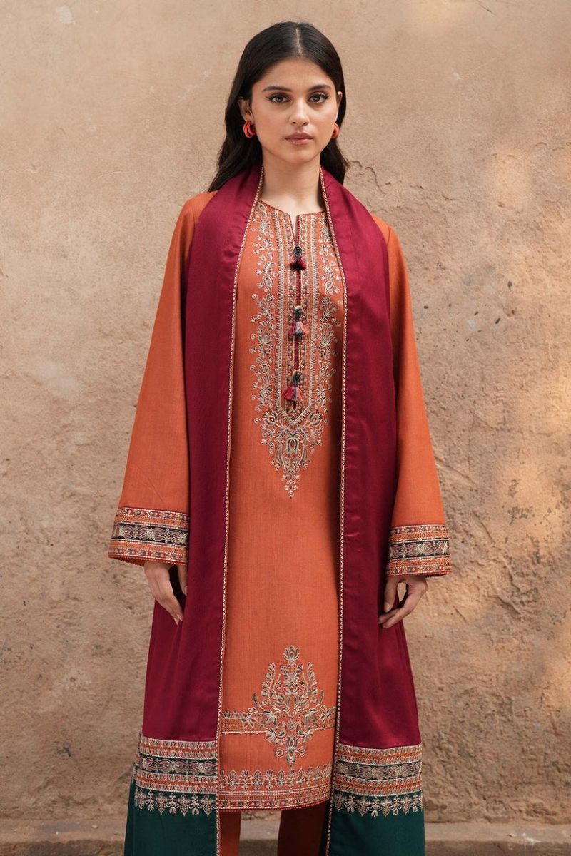 Embroidery Lawn 3 Pcs D-55