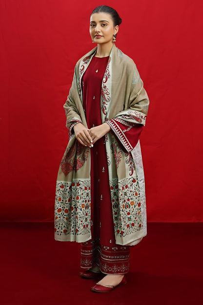 Embroidery Lawn 3 Pcs D-61
