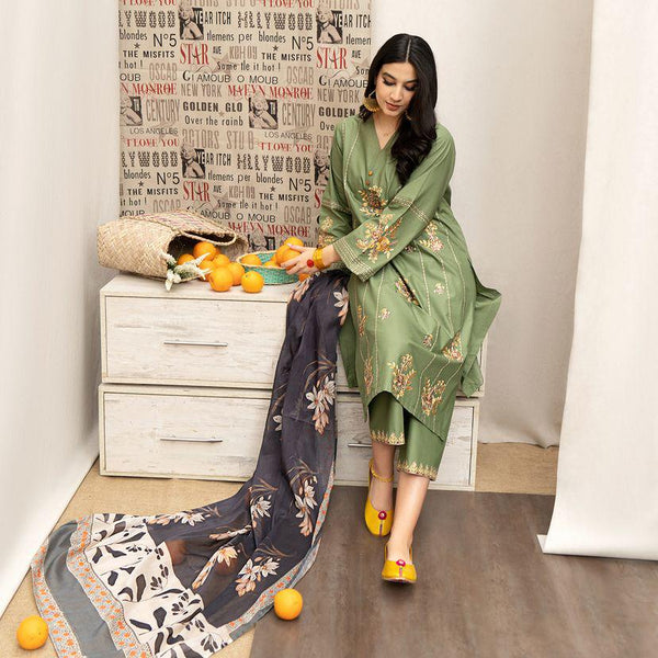 Embroidery Lawn 3 Pcs D-67