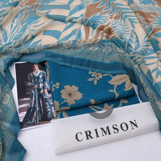 Printed Shiffon Dupatta 3 Pcs D-5