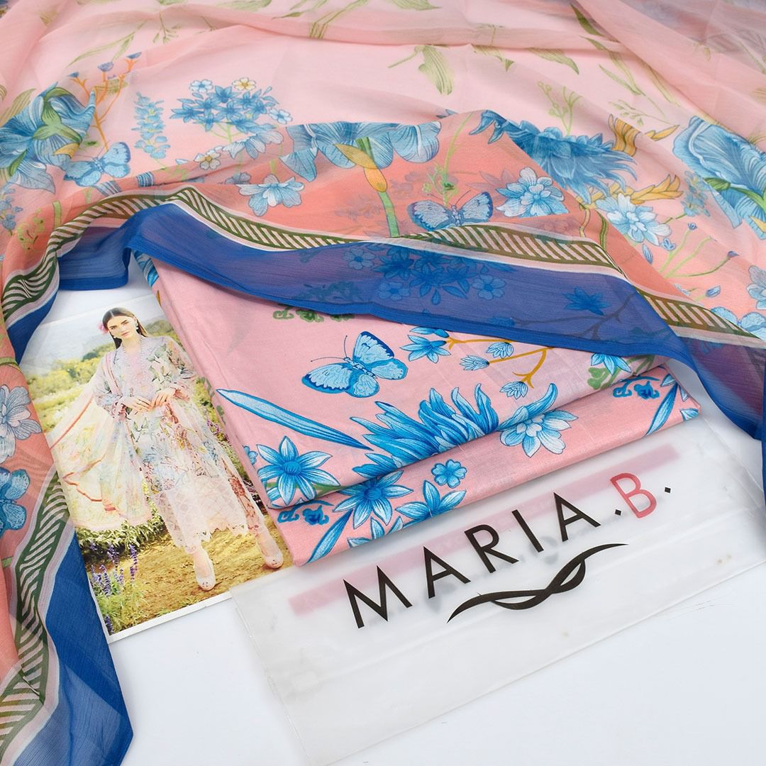 Printed Shiffon Dupatta 3 Pcs D-51