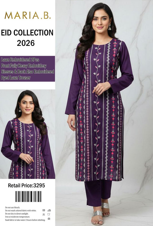 MARIA.B Lawn Embroidery 2 Pcs D-7