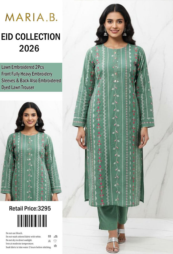 MARIA.B Lawn Embroidery 2 Pcs D-8