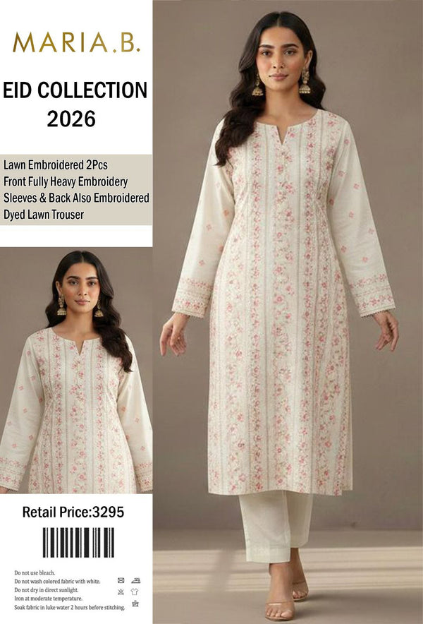 MARIA.B Lawn Embroidery 2 Pcs D-12