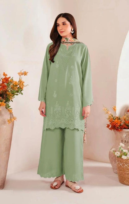 ChickenKari Print Dupatta 3Pcs Lawn D-3