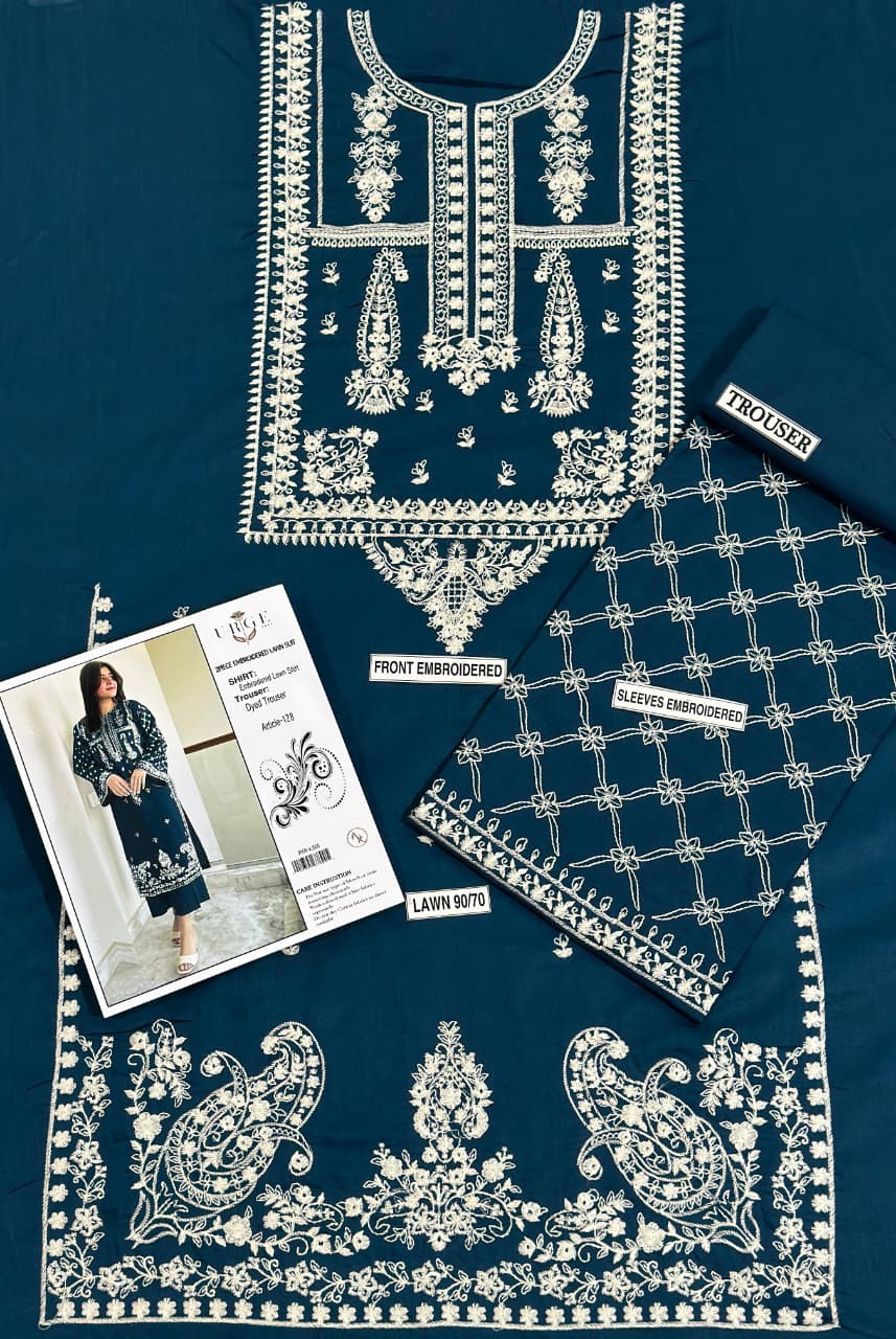 Embroidered Lawn 2Pcs D-49