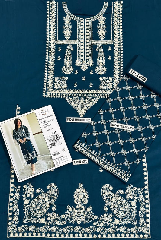 Embroidered Lawn 2Pcs D-49