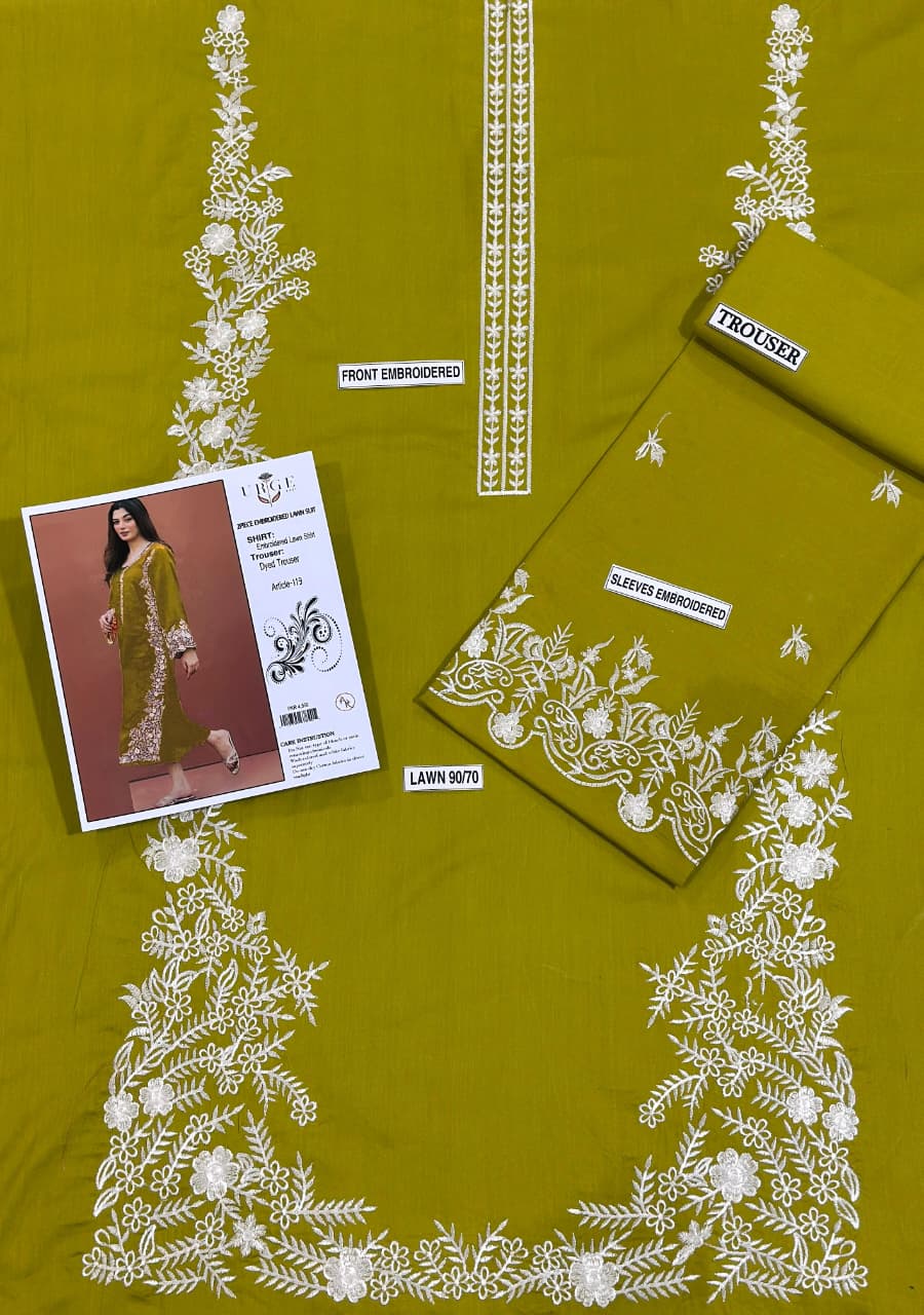 Embroidered Lawn 2Pcs D-45