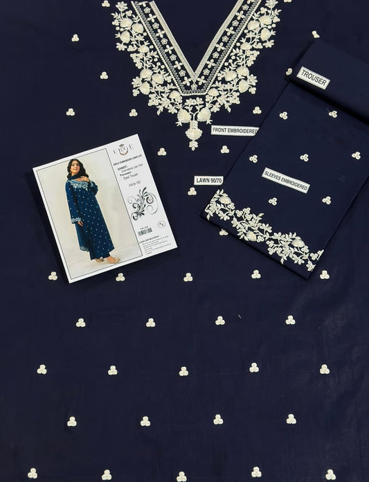 Embroidered Lawn 2Pcs D-46
