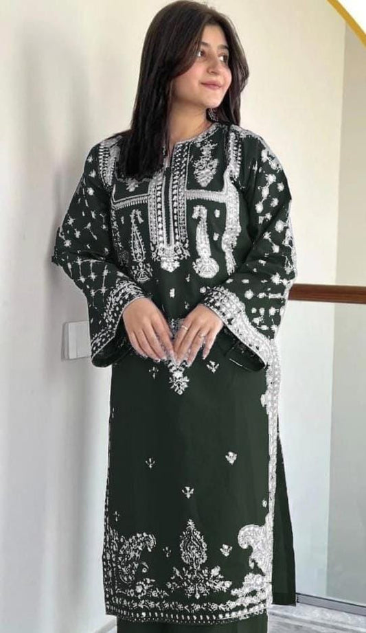 Embroidered Lawn 2Pcs D-33
