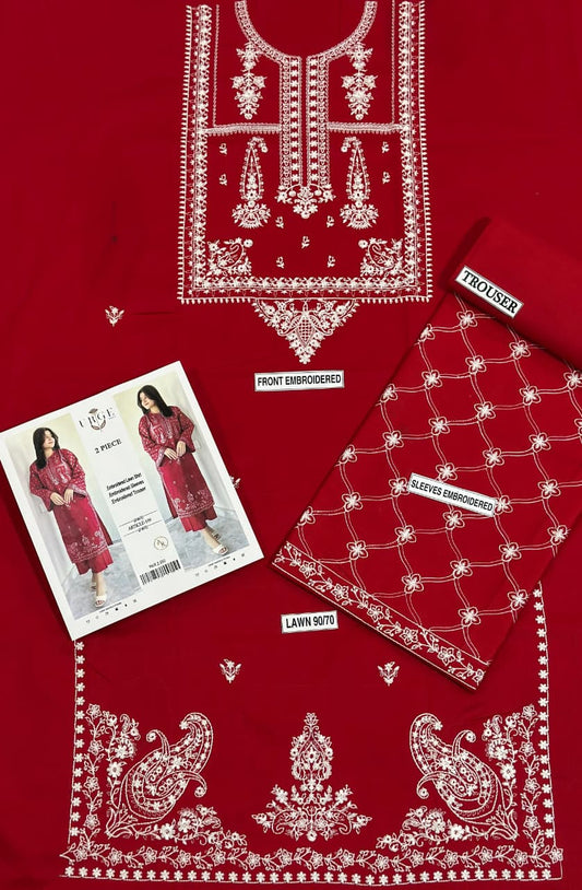 Embroidered Lawn 2Pcs D-36
