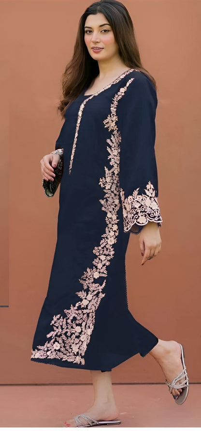 Embroidered Dhanak 2 Piece D-22