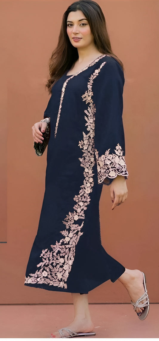 Embroidered Dhanak 2 Piece D-22