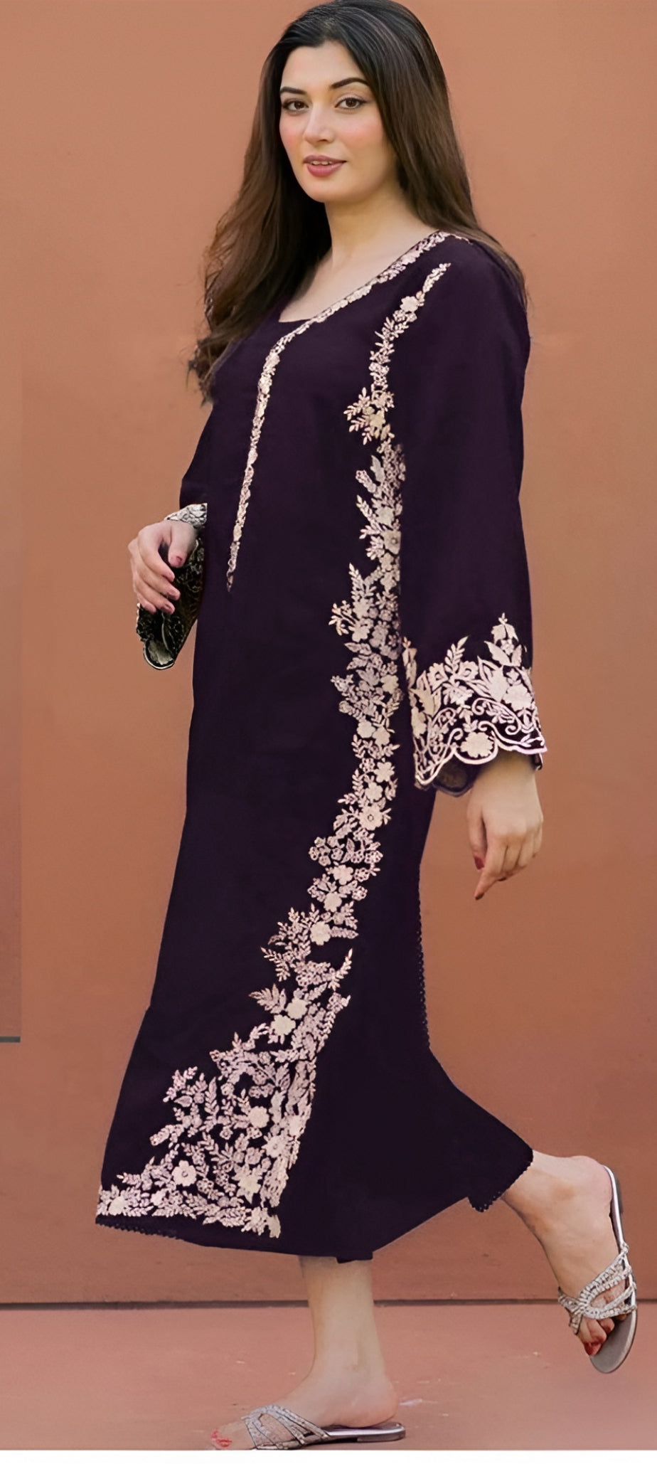 Embroidered Dhanak 2 Piece D-17