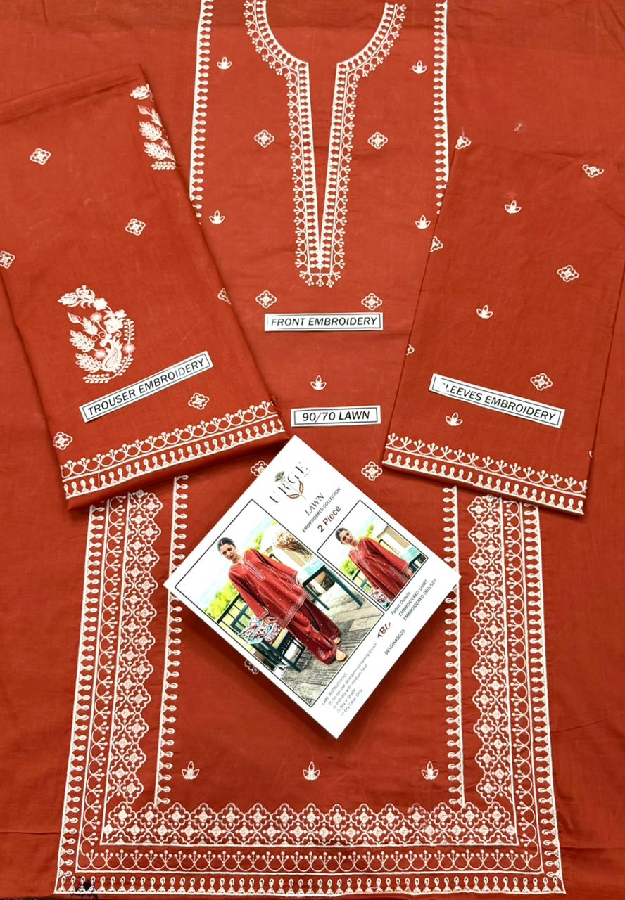 Embroidered Lawn 2Pcs D-4
