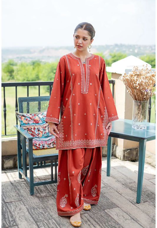 Embroidered Lawn 2Pcs D-4