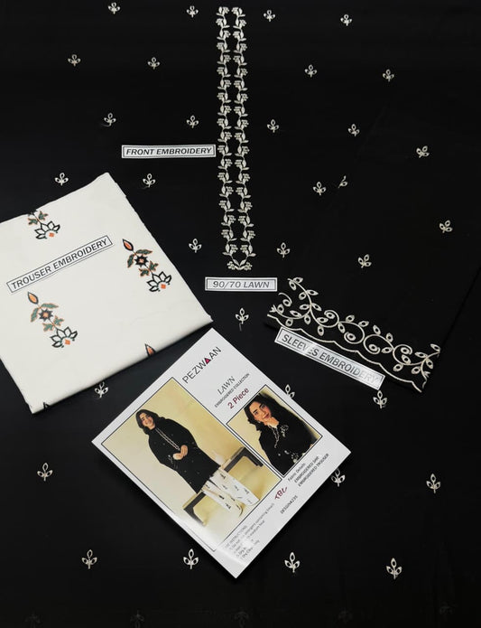 Embroidered Lawn 2Pcs D-14