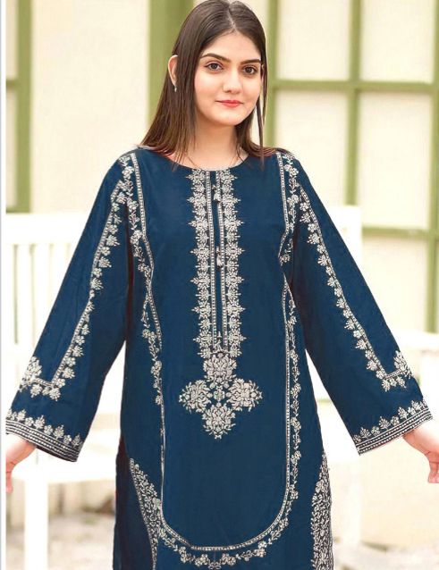 Embroidered Lawn 2Pcs D-18