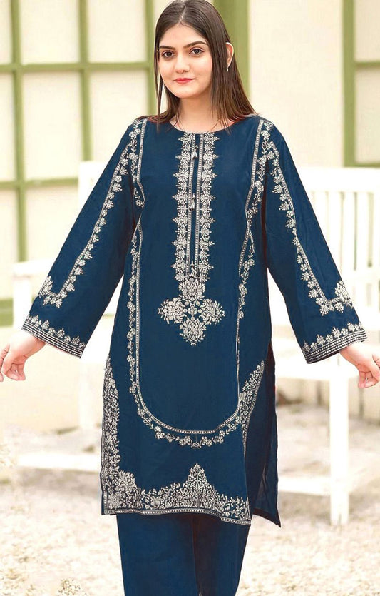 Embroidered Lawn 2Pcs D-18