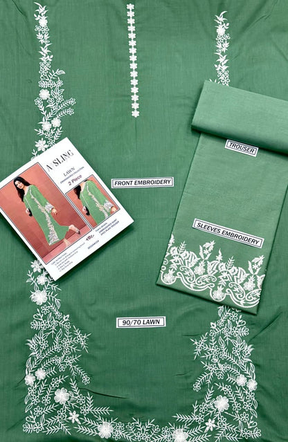 Embroidered Lawn 2Pcs D-34