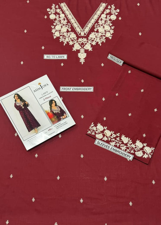 Embroidered Lawn 2Pcs D-35