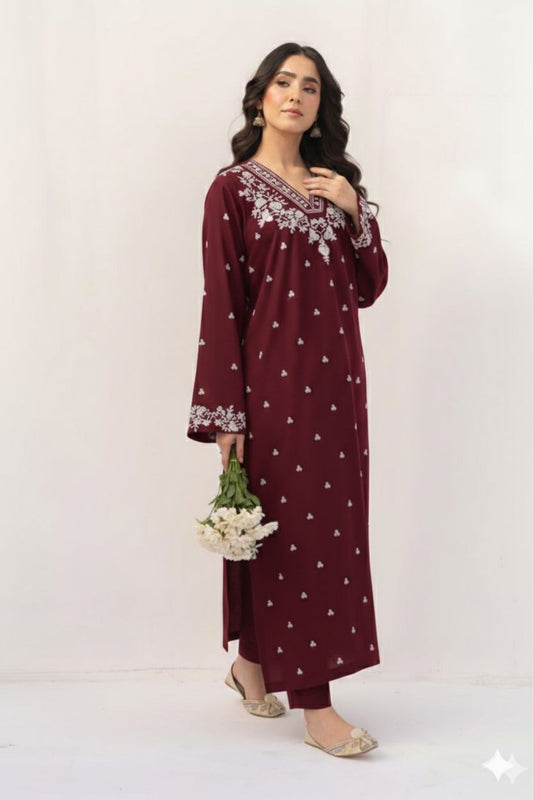 Embroidered Lawn 2Pcs D-35