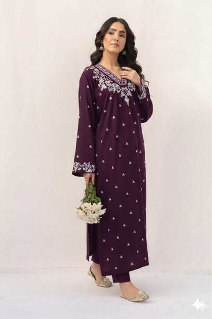 Embroidered Lawn 2Pcs D-42