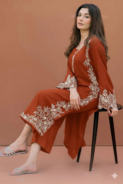 Embroidered Lawn 2Pcs D-43