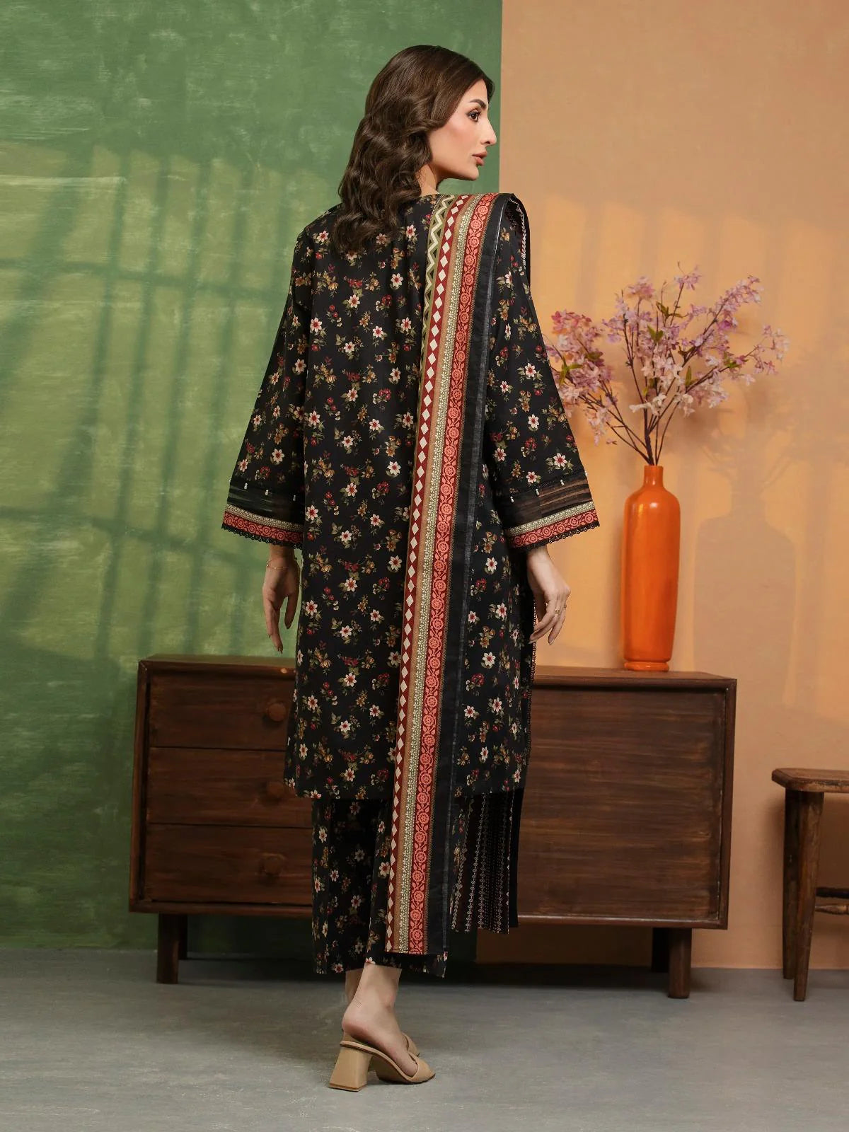 Edenrobe Lawn 3-Piece - Printed Trouser