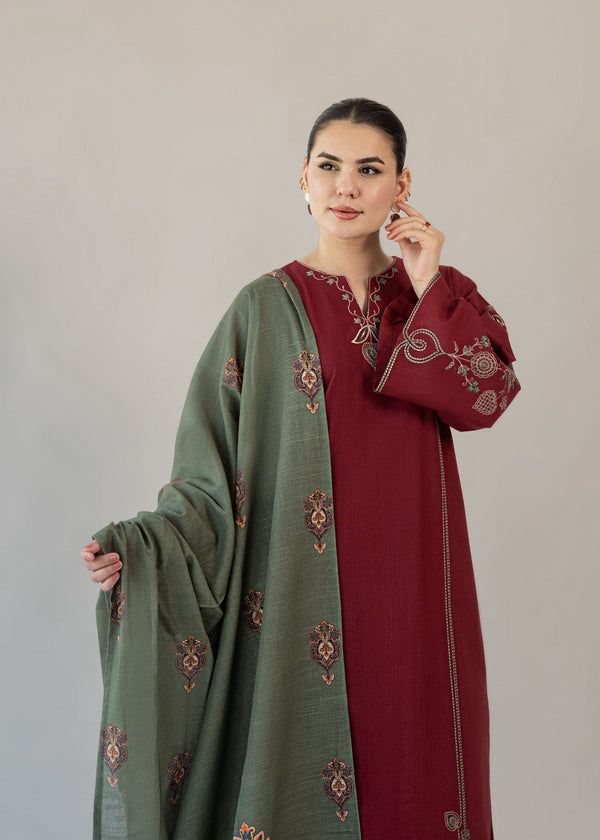 Embroidery Lawn 3 Pcs D-29