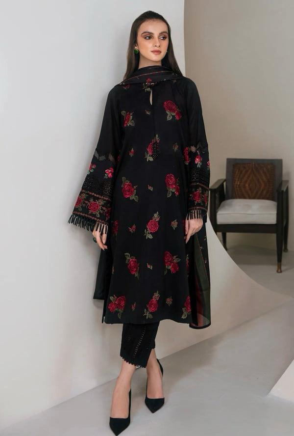 Embroidery Lawn 3 Pcs D-46
