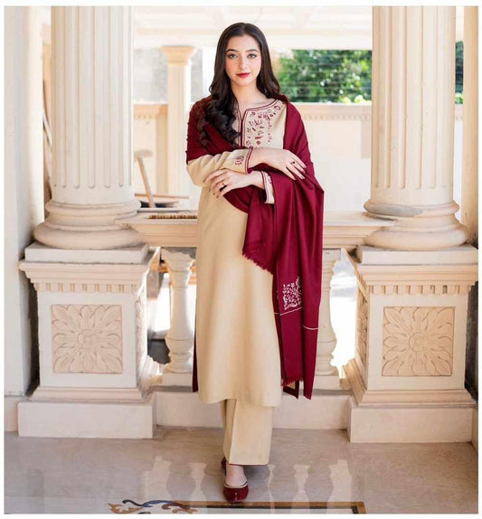 Embroidery Lawn 3 Pcs D-73