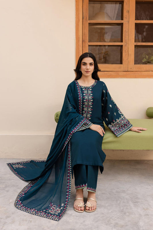 Embroidery Lawn 3 Pcs D-76