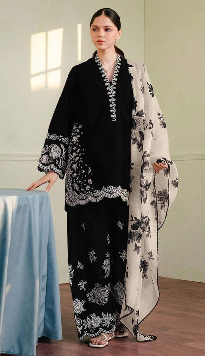 Embroidery Lawn 3 Pcs D-77