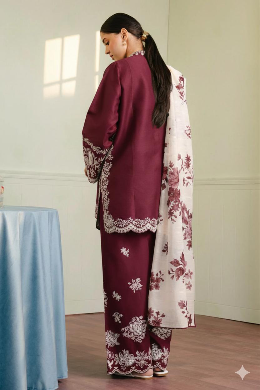 Embroidery Lawn 3 Pcs D-79