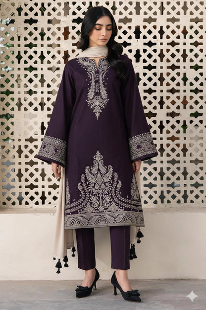 Embroidery Lawn 3 Pcs D-80