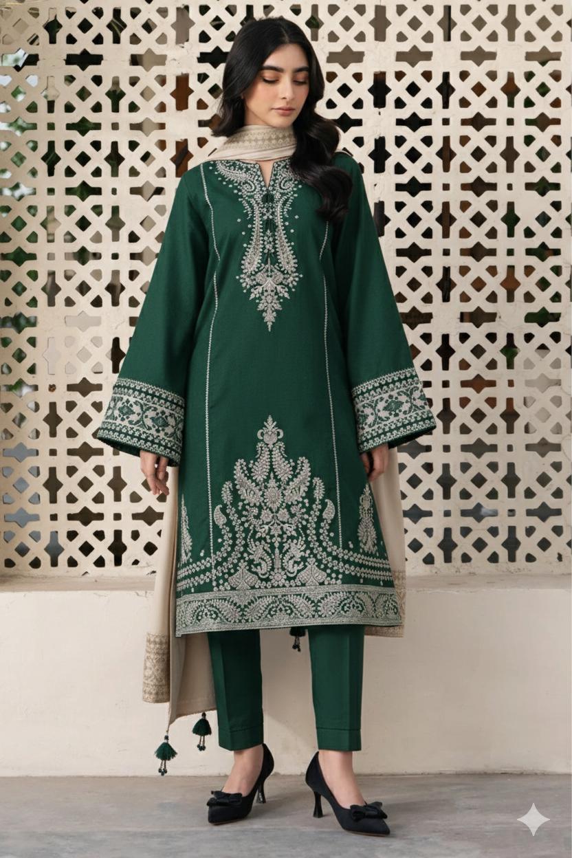 Embroidery Lawn 3 Pcs D-81