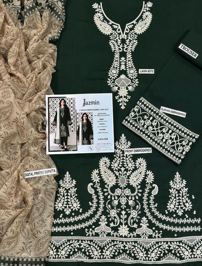 Embroidery Lawn 3 Pcs D-81