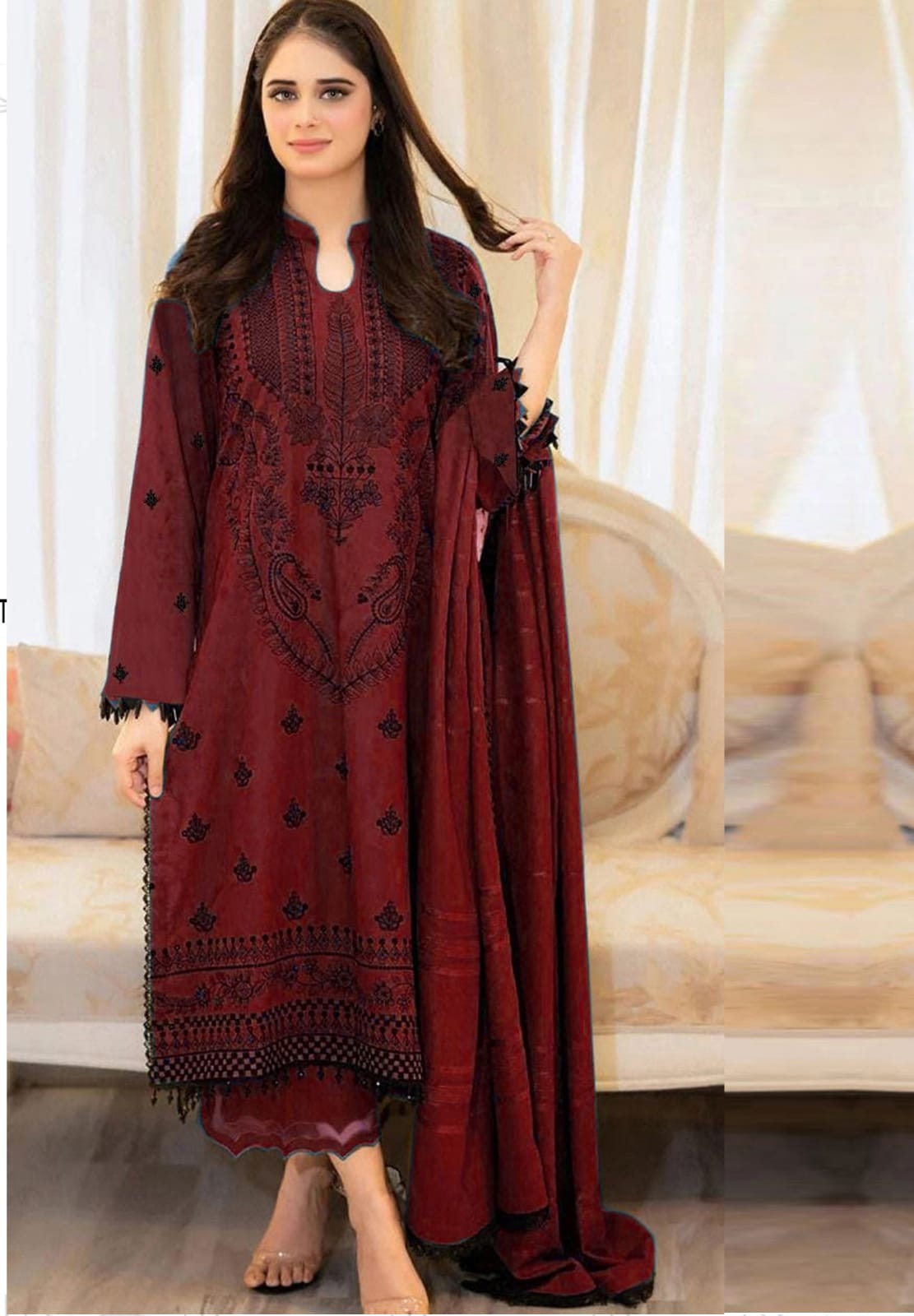 Embroidery Lawn 3 Pcs D-83